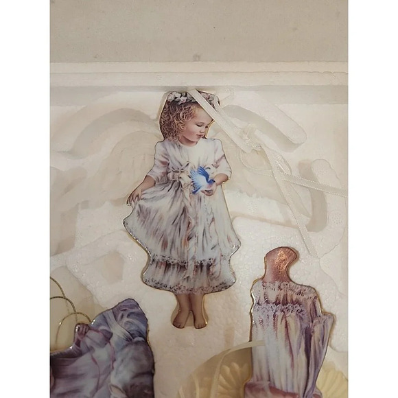 Bradford Editions Ornaments Heaven's Little Angels Dona Gelsinger with COA VTG - Picture 3 of 6
